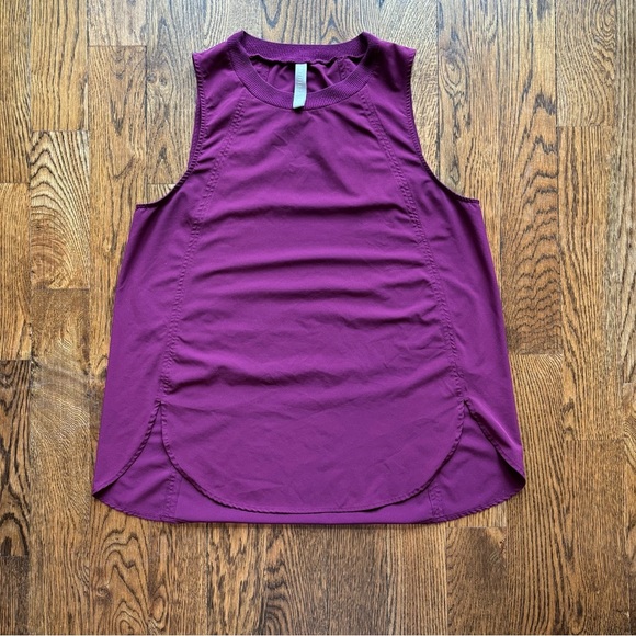 Athleta Tops - Athleta Sleeveless Tank Top Purple High Neck Athletic Top | Medium